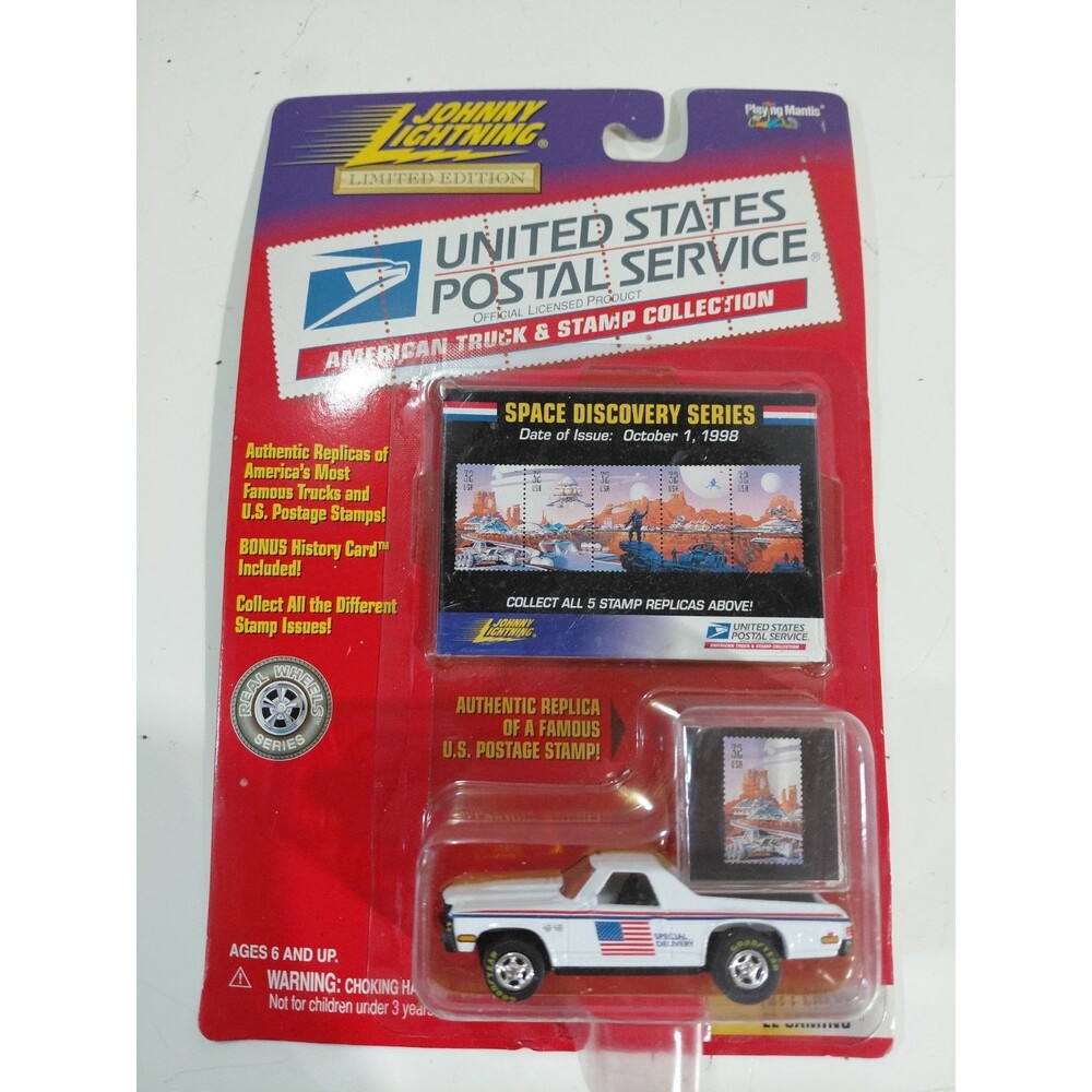 Johnny Lightning USPS Trucks & Stamps 1:64 DieCast Space 71 Chevrolet El Camino